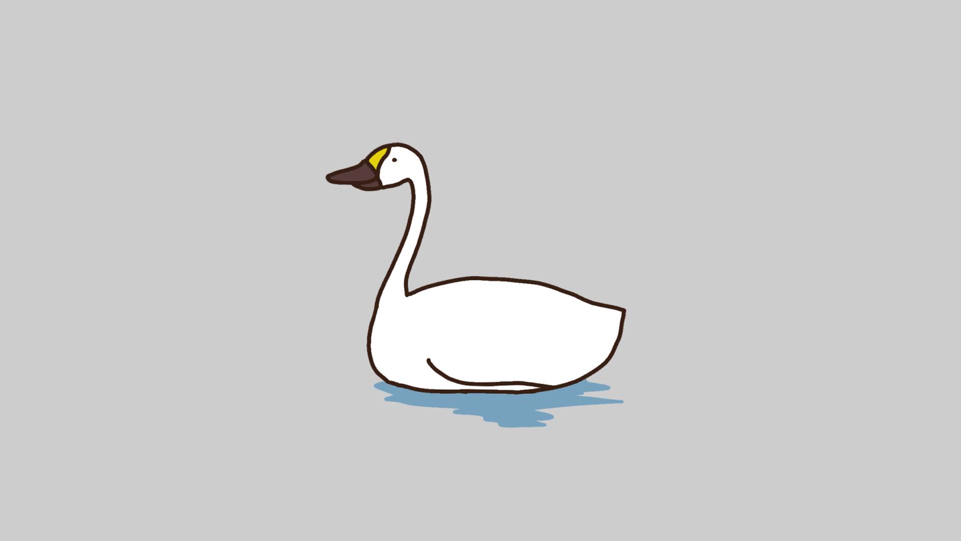 Icon 84 動くイラスト 白鳥 無料イラストアニメーション素材 Telopict Com