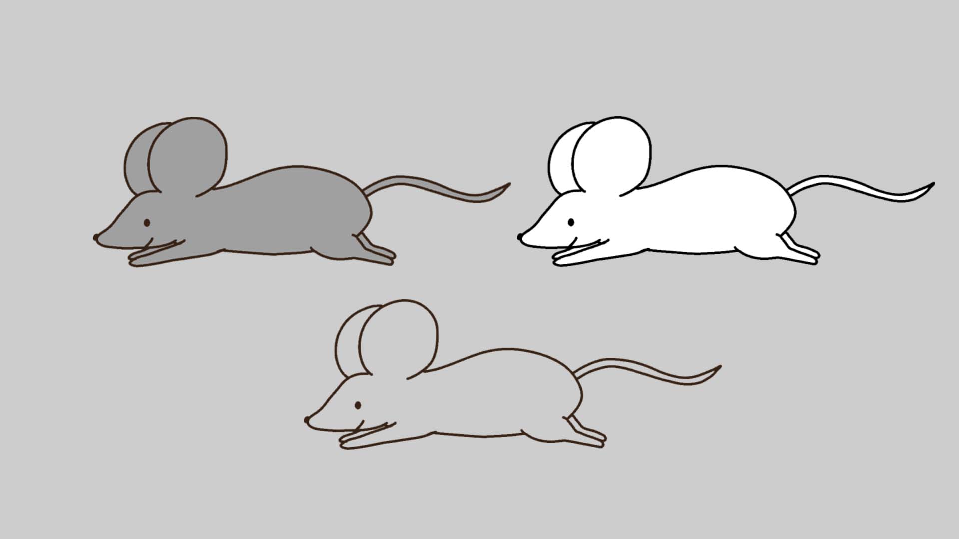 TELOPICTの動くアイコン素材・干支の動物シリーズ・子-ネズミ-