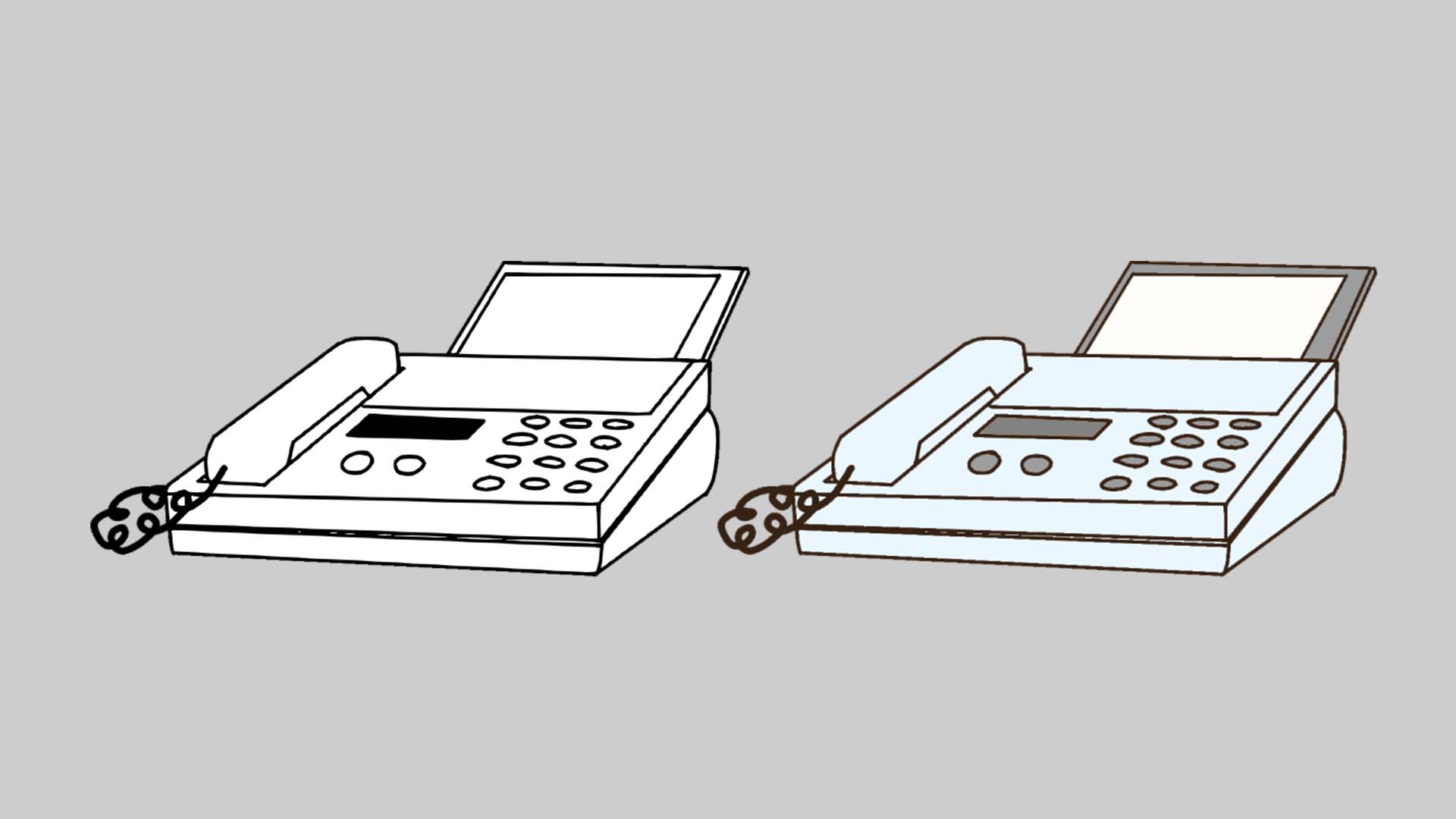 TELOPICTの動くアイコン素材・ファックス送信