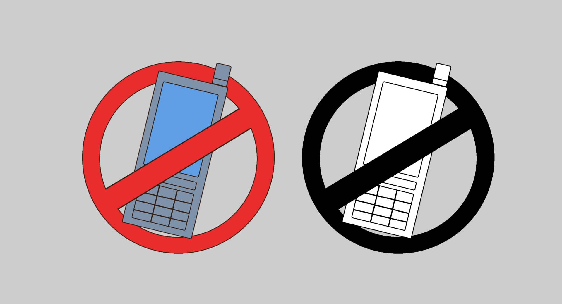 TELOPICTの動くアイコン素材・携帯使用禁止